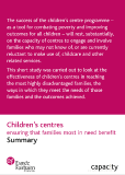 Children’s Centres: ensuring that families most in need benefit